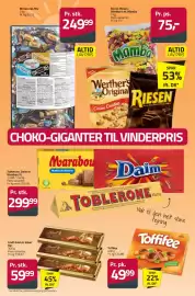 Fleggaard avis Side 36: Lindt Gold el. Silver Bar €59,99, Toffifee €49,99