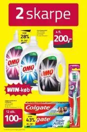 Fleggaard avis Side 45: Omo vaskemiddel €200,00, Colgate tandpasta el. tandbørste €100,00