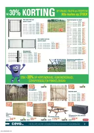 Cevo folder Pagina 2: Recht dicht scherm €55,20, Picknicktafel Gdansk €175,00