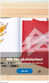 Biltema reklamblad Sida 8: Allt för skolstarten! Allt du behöver för en smidig skol- och studiestart. Skolstart - National