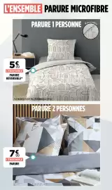 Catalogue Centrakor page 13: Parure €7,99, Parure réversible €5,99