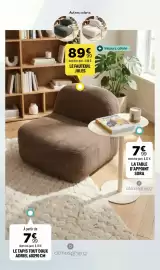 Catalogue Centrakor page 18: Le fauteuil jules €89,99, Atmosphera - la table d'appoint €7,99