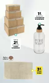 Catalogue Centrakor page 36: La boite de rangement €2,99, Le distributeur de savon €1,99