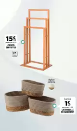 Catalogue Centrakor page 41: Serviettes €15,99, La corbeille de rangement €1,99