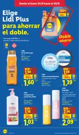 Catálogo Lidl semana 35 Página 12: Cien crema corporal hidratante €1,39, Cien Body Mist €2,09
