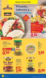 Catálogo Lidl semana 35 Página 34: El tequito frijoles negros €0,99, El tequito chili beans €1,49