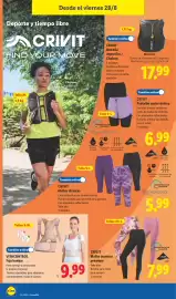 Catálogo Lidl | Bazar Página 20: CRIVIT Mochila deportiva / Chaleco €17,99, CRIVIT Pantalón corto técnic €6,99