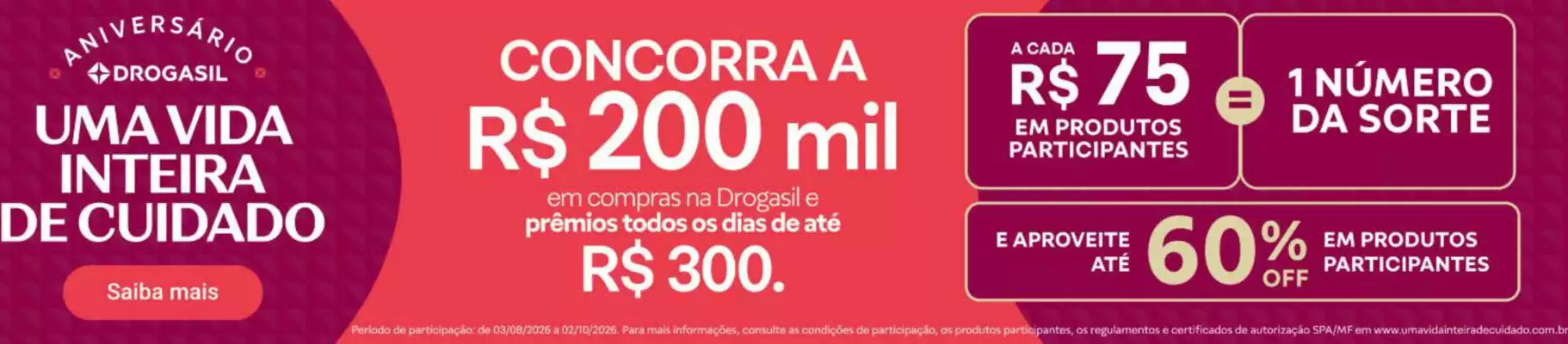 Drogasil (válido até 25-08)