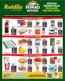 Folheto Roldão Página 1: Seara - linguiça toscana congelada €12,79, De - coxa com sobrecoxa de frango congelada €8,49