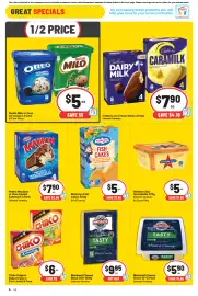 IGA catalogue week 34 Page 11: Birds Eye Fish Cakes €5,00, Nestlé Milo or Oreo Ice Cream €5,00