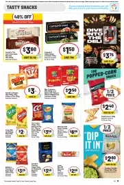 IGA catalogue week 34 Page 22: CC's Corn Chips, The Natural Chip Co. or Thins Chips €3,50, Ritz Crackers €2,50