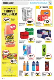 IGA catalogue week 34 Page 23: Coca-Cola, Sprite or Fanta €12,00, V Energy Drink €3,90