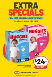 IGA catalogue week 34 Page 4: Huggies Ultimate Nappies €24,00