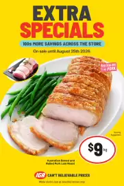 IGA catalogue week 34 Page 5: Australian Boned and Rolled Pork Loin Roast €9,00