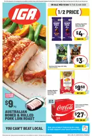 IGA catalogue week 34 Page 7: SunRice Medium Grain Rice €9,50, Red Rock Deli Chips €3,00