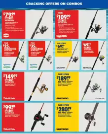 BCF catalogue Page 13: Shimano Symetre Spin Combos €189,99, Daiwa Aird Xt Spin Combos €149,99