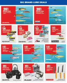 BCF catalogue Page 16: Z-man Soft Plastic Lures €33,00, Squidgies soft plastic lures €30,00