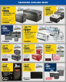 BCF catalogue Page 4: Engel 18L Cooler Dryboxes €119,99, Coleman Daintree Coolers, Jugs & Kegs €39,99
