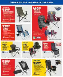 BCF catalogue Page 6: Darche Cobra Chair €159,99, Darche Revolver Chair €189,99