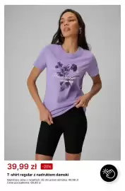 4F gazetka tydzień 34 Strona 10: T-shirt regular z nadrukiem damski €39,99