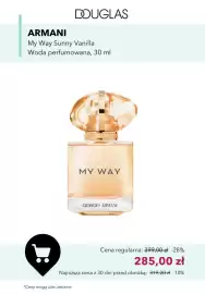 Douglas gazetka tydzień 34 Strona 11: Woda perfumowana Armani My Way Sunny Vanilla €285,00