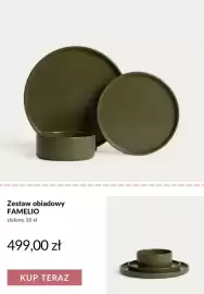 Homla gazetka tydzień 34 Strona 7: Zestaw obiadowy Famelio zielony 18 el €499,00