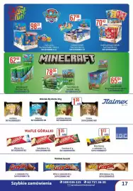 AT gazetka Strona 17: Lizak & strzelające cukierki Paw Patrol €70,43, Gumy Minecraft Minis Sour €62,44