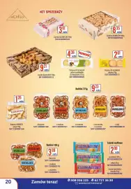 AT gazetka Strona 20: Ciastka kruche MIX €9,21, Krakersy ROKERSY €1,26