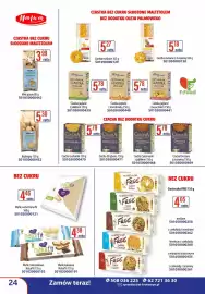 AT gazetka Strona 24: Wafle śmietankowe Naturfit €4,38, Ciasteczka FREE €4,05