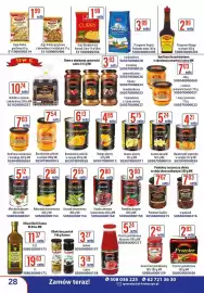 AT gazetka Strona 28: Kukurydza konserwowana MK €2,68, Brzoskwinie połówki w syropie MK €6,13