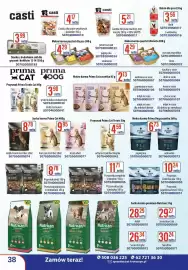 AT gazetka Strona 38: Przysmak Prima Cat Treats €4,59, Ciastka dla psów markizy-mix €5,21