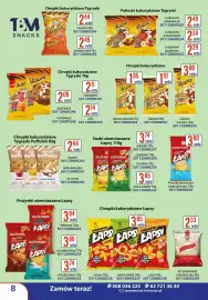 AT gazetka Strona 8: Chrupki kukurydziane Tygryski Puffuleti €2,44, Pałeczki kukurydziane Tygryski €2,49
