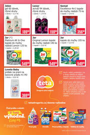 Teta leták týden 33 Strana 4: Jelen gel 60 dávek, různé druhy €189,90, Lenor aviváž 94 dávek, různé druhy €159,90