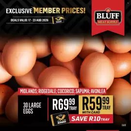 Bluff Meat Supply catalogue week 34 Page 7: 30 Large Eggs €59,99