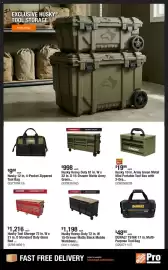 The Home Depot flyer week 34 Page 6: Husky heavy-duty 72 in. w 15-drawer matte black mobile workbenc €1.198,00