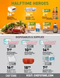 US Foods Chef's Store weekly ad Page 2: Cholula hot sauces €3,99, Jovials red checkered clay coated food trays €10,99