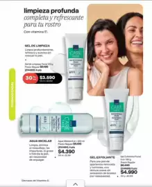 Catálogo Avon Página 12: 120 - gel de limpieza €3.590,00, Care+ - gel exfoliante €4.990,00