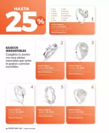 Catálogo Cristian Lay Página 44: Perla - plata de primera ley €19,99, 56131-8 anillos €29,99
