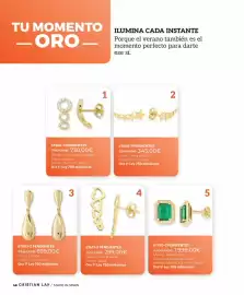 Catálogo Cristian Lay Página 48: 67566-1 pendientes €730,00, 67658-1 pendientes €345,00