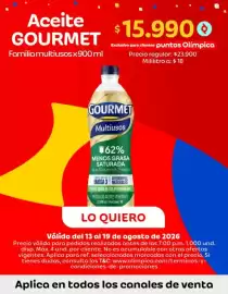 Catálogo Olímpica semana 33 Página 1: Gourmet - aceite multiusos €15.990,00