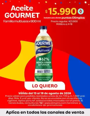 Olímpica (válido hasta 19-08)