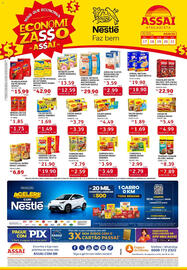 Encarte Assaí Atacadista Página 2: Aveia em flocos regulares ou finos nestle €2,99, Cereal matinal snow flakes nestlé €18,90