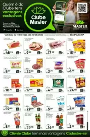 Folheto Master Supermercados Página 1: Linguiça Calabresa Sadia Defumada Granel kg €22,90, Batata bem brasil noisettes €4,99