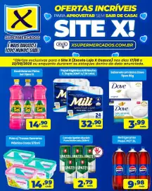 Folheto X Supermercados semana 34 Página 1: Cerveja Spaten Munich Puro Malte Lata €2,79, Sabonete em barra dove tipos €3,99
