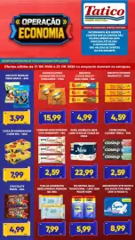 Tabloide Tatico semana 34 Página 5: Biscoito choco biscuit bon o bon €4,99, Achocolatado ovomaltine flocos crocantes €15,99