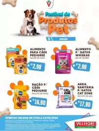 Catálogo Villefort Atacadista semana 34 Página 7: Areia sanitária p/ gatos cat zone €17,90, Alimento para cães pedigree €2,98