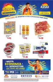 Encarte Assaí Atacadista Página 1: Manteiga com sal €21,90, Omo - lava-roupas em pó lavagem perfeita €7,99