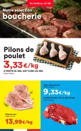 Catalogue Hmarket semaine 34 page 2: Pilons de poulet €9,99, Basse côte de boeuf €27,99