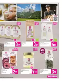 Sutterlüty Flugblatt woche 34 Seite 11: Sutterlüty's Kürbiskerne geröstet und gesalzen €3,59