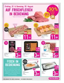 Sutterlüty Flugblatt woche 34 Seite 9: Hofstädter Die Grillerei Beef Burger €3,99, Ländle Lachsforellenfilet €3,59